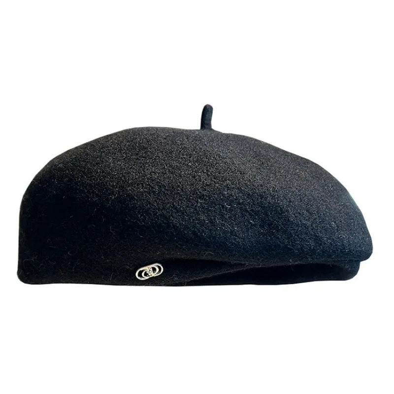 Wool Painters Hat Warm Soft Autum Winter Beret Cap For Women Fashion Female Solid Color Outdoor Party Gift Boina Hat 250819