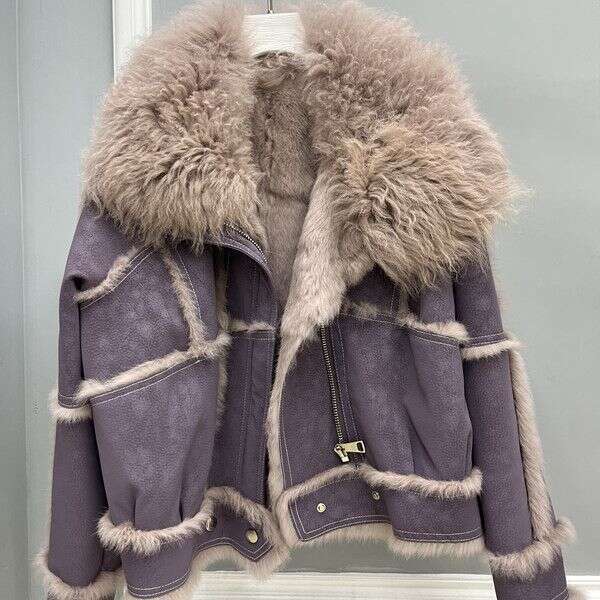 Jacket hoodie spider hoodie designer hoodie New Rabbit Sheepskin Women's Fur Coat with Wool Collar Slim Fit Korean Style Youthful Women