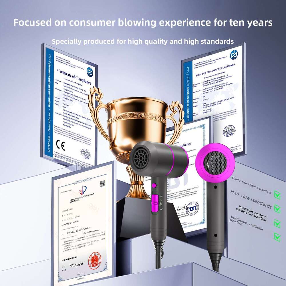 T-type Salon Professional High-Power Hair Dryer Strong Wind Silence