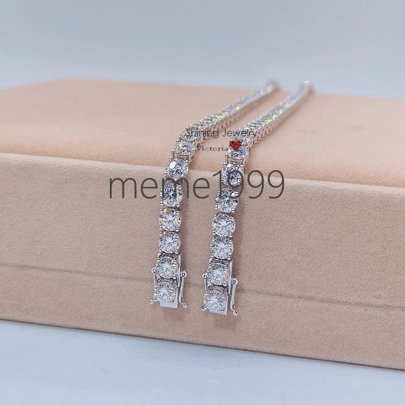 Ready to Ship 5mm 50 Points Hip Hop 10k Gold Moissanite Tennis Bracelet