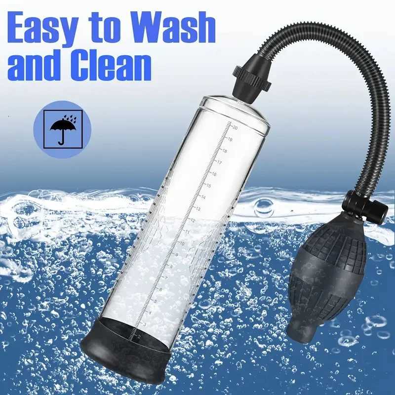 Sex Toys For Men Vacuum Penis Pump Manual Vacuum Pump Universal Size Negative Pressure Vacuum Pump Penis Extender Adult Sex Toys XJ250819