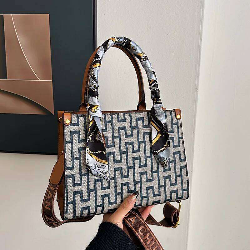 Classic Tote Bag For Women Elegant Monogram Shoulder Purse Spacious Mother S Day Gift Handbag With Wide Straps