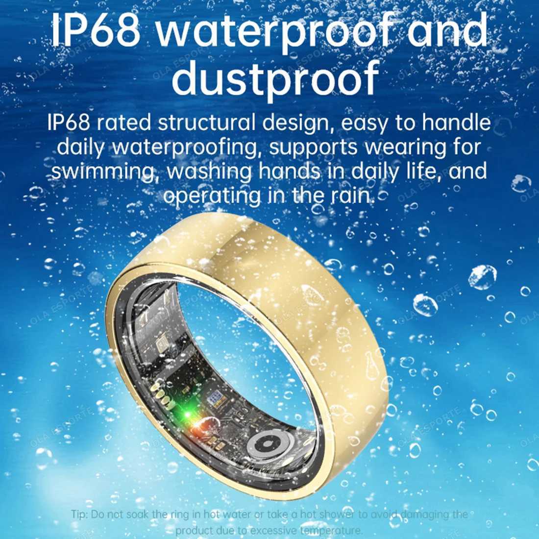 Smart Ring Newest Intelligent Wearable Device For Men Women Bluetooth Heart Rate Blood Pressure Monitoring Waterproof SmartRing W250819