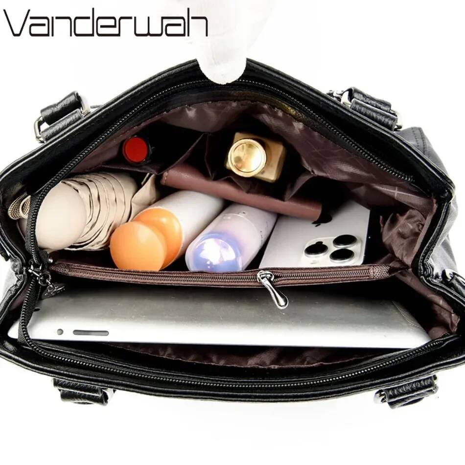 Genuine Brand Handbags Designer Casual Tote Bag High Quality Leather Shoulder Crossbody Bags For Women 2024 New