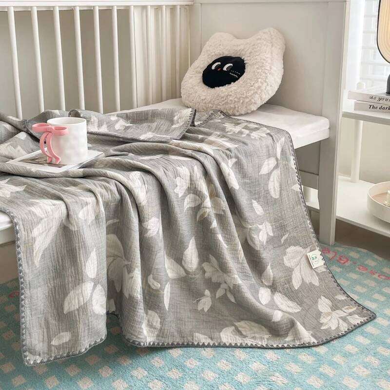 Floral Cotton Throw Blanket for Baby Adult,Summer Quilt,Leaf Bed Cover Home Outdoor Bedding Drop Shipping frazadas infantiles