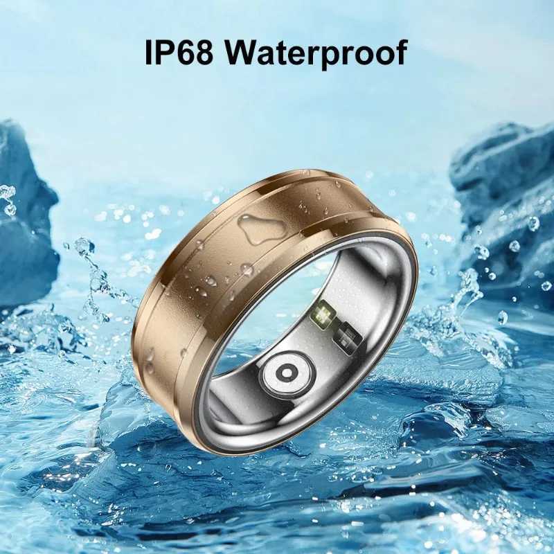 Visiovoy Fashion Smart Ring Heart Rate Body Temperature Sleep Monitor Men Women Rings Sport Tracker IP68 Waterproof For OS IOS W250819