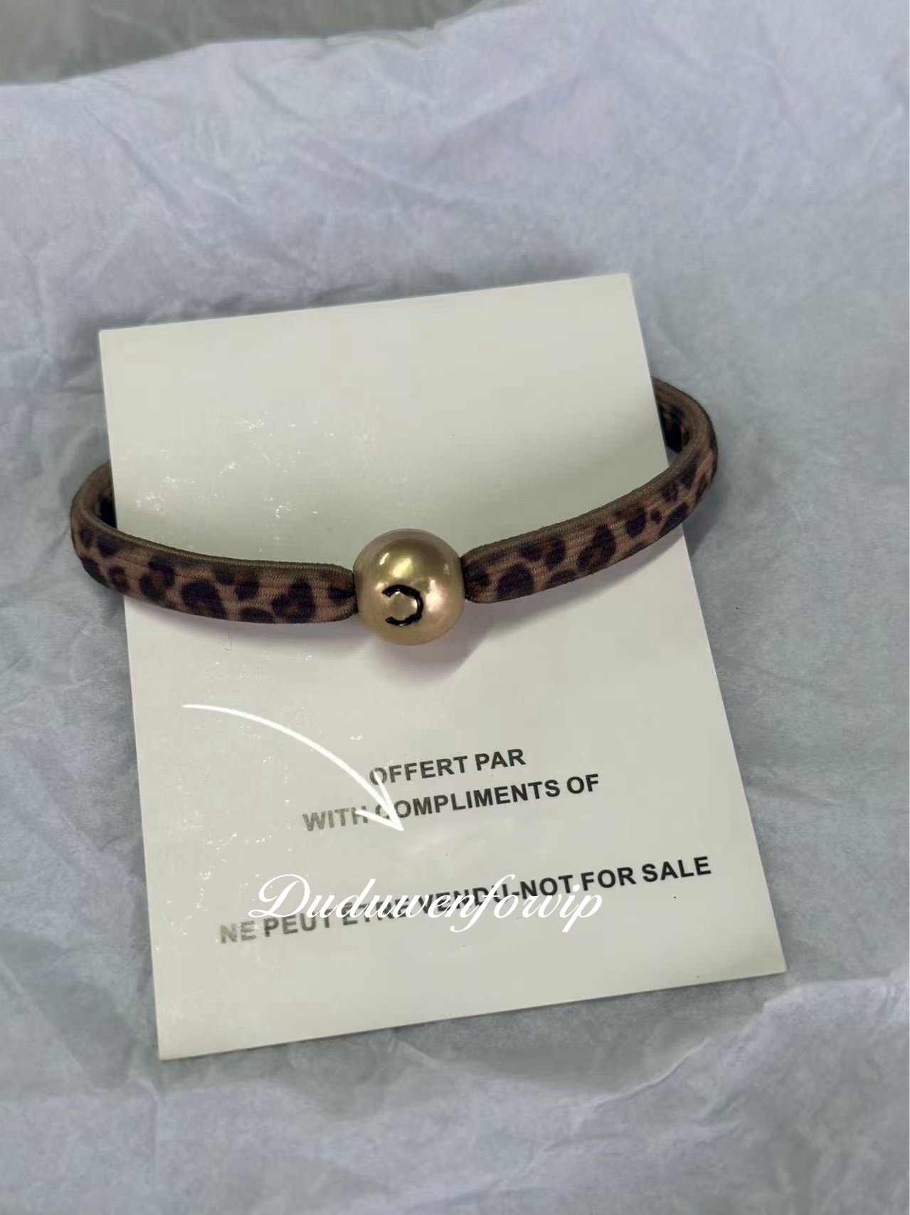 Classical leopard printed bands round dot engraved 2C elasitc bands fashion hairtie classic hair rope C collection accessories use as bracelet with packing