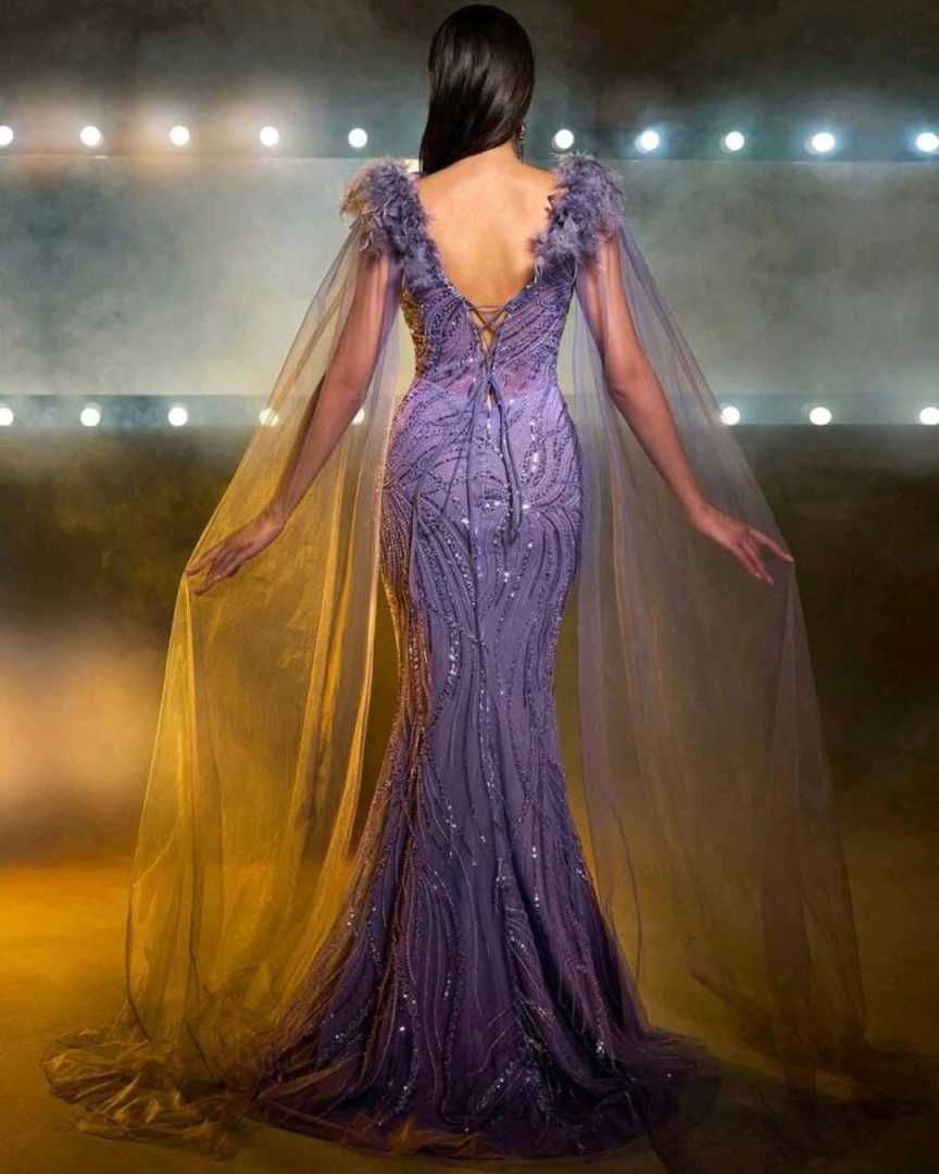 Gorgeous Evening Dresses Mermaid Strapless Sequined Beads Sleeveless Backless Prom Gowns Party Dresses Custom Made Vestidos de noche