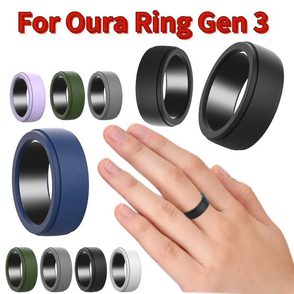 Silicone Ring Protector Anti-Scratch Elastic Ring Cover S for 6 7 8 9 Smart Ring Skin Cover Protective Case for Oura Ring Gen 3 W250819