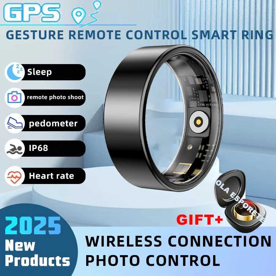 New Technology Smart Ring for Men Women GPS Tracker Waterproof Health Monitor Smart Couple Ring Gifts TikTok Control Taking Photos W250819