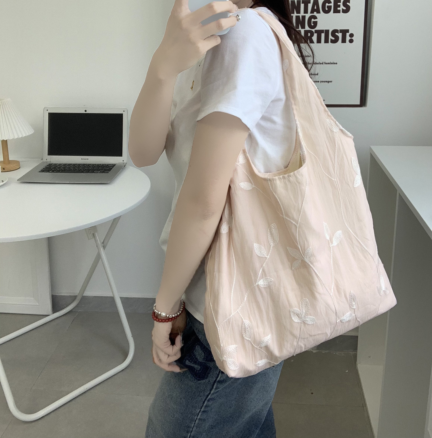 2025 Autumn Vintage New Chinese Shoulder Bag Elegant Art Canvas Handbag Women's Large Capacity Women's Crossbody Bag Designer Bag Women'