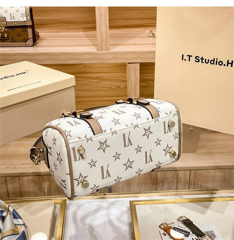 LORDLY KNACK designer bag light luxury genuine leather Boston bag simple versatile high-quality casual fashion cross body bag for woman