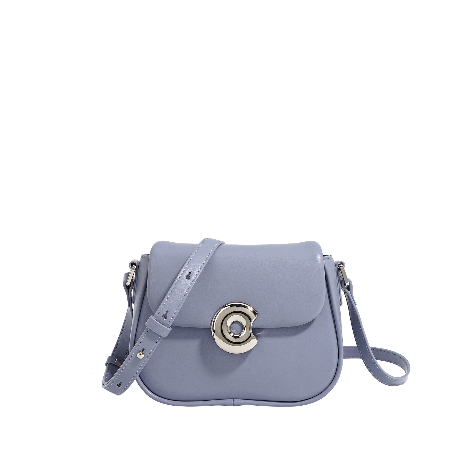 Free shipping designer New Genuine Leather Saddle Bag Crossbody Bag Trendy Bag Niche Texture Shoulder Bag Commuter Bag Versatile Phone Crossbody Bag