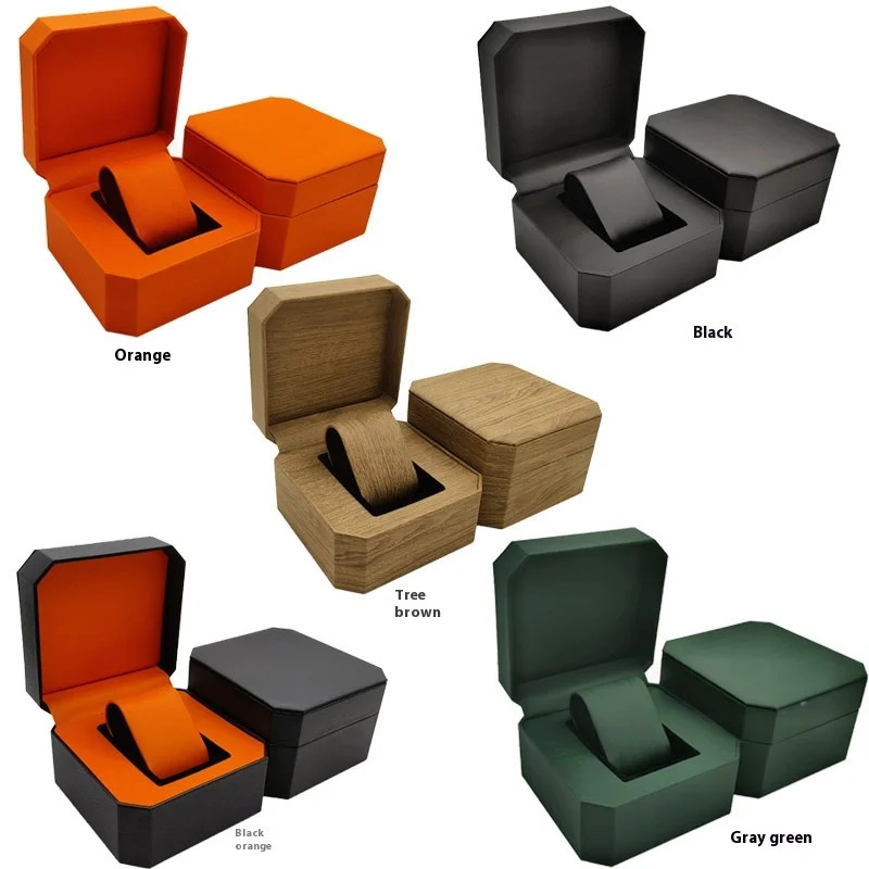 PU Leather Watch Storage Box Single Watch Display Case Wristwatch Holder Travel Jewelry Watch Organizer with Pillow for Men Gift 250819