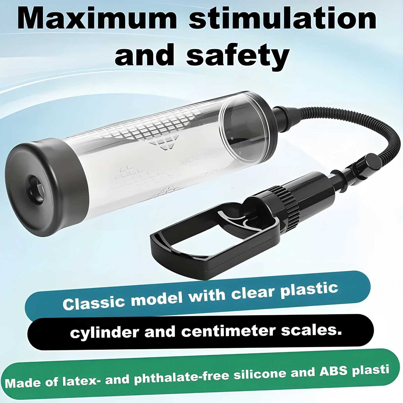 Male Pull-Rod Penis Pump Sex Toy Penis Enlargement and Thickening Trainer Extender Vacuum Pump Male Masturbator Adult Sex Toys XJ250819