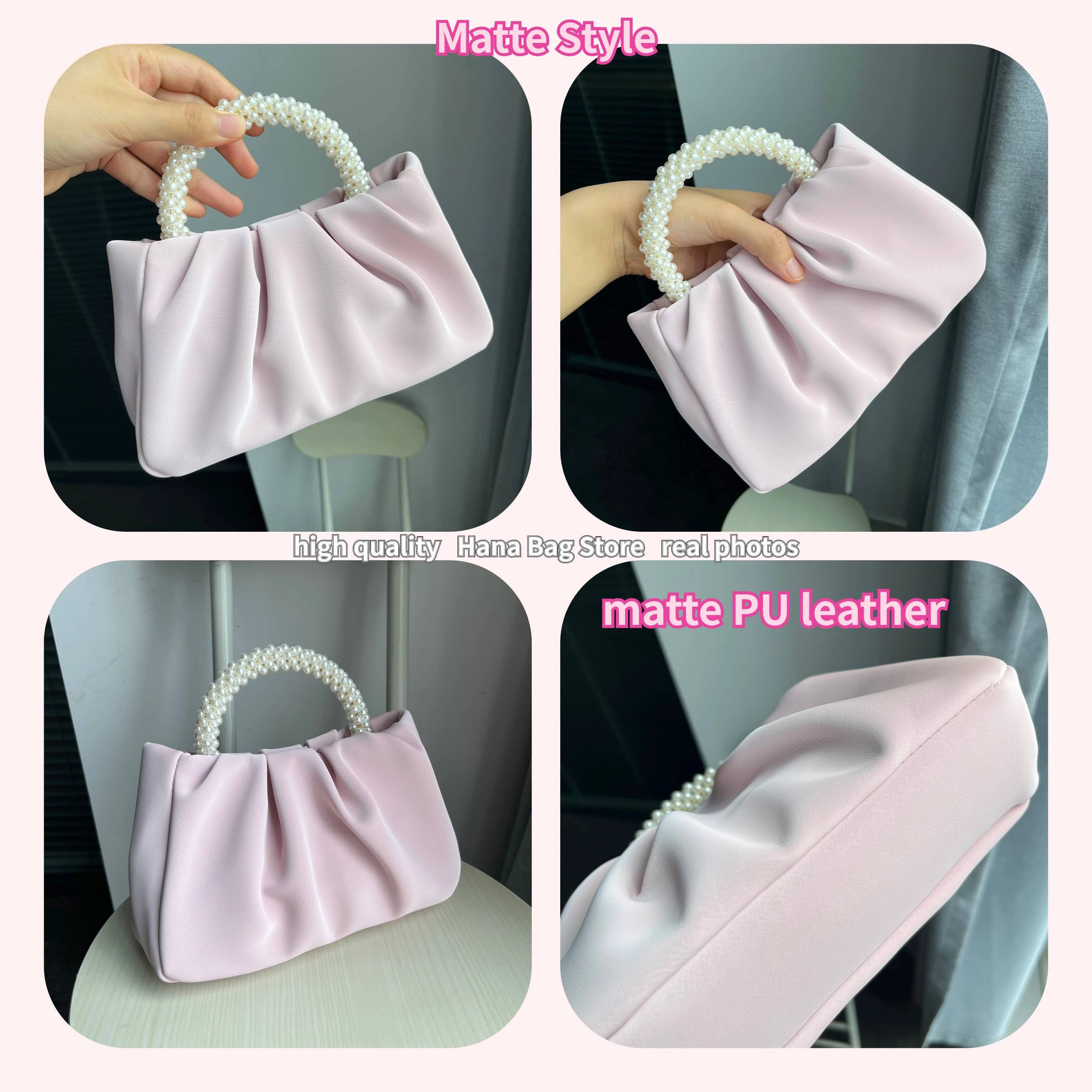 Fashion Pearl Handle Women Dinner Clutch Purse Handbags Design Ladies Square Shoulder Bags Female Small Messenger Bag