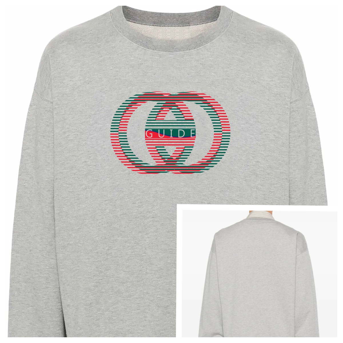 Men's Designer Hoodies Unisex Cotton Printed High Street Retro Style Crew Neck Loose Fit Pullover Tee & Hoodie for Autumn Winter Seasonal Fashion