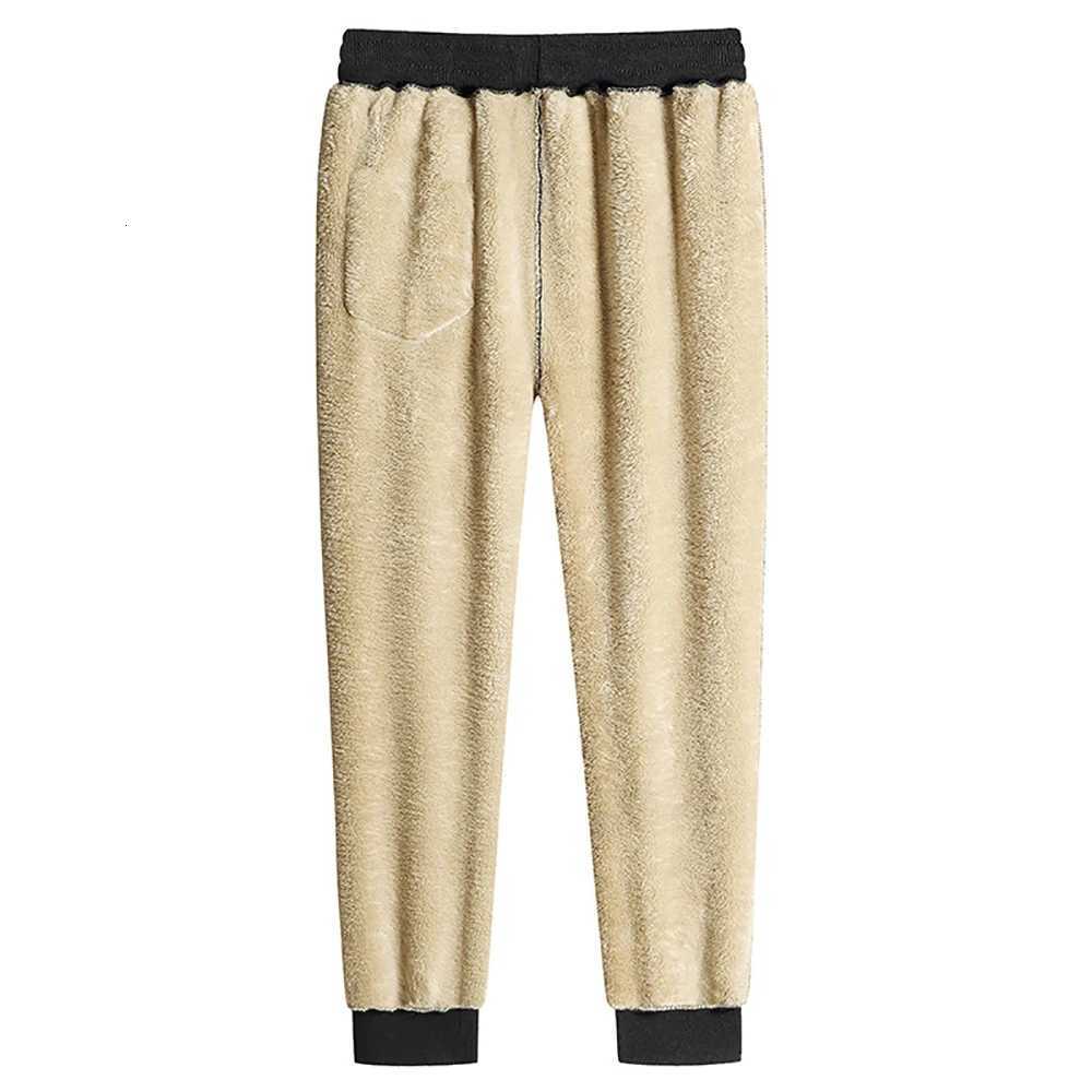 2023 Mens Winter Lamb Wool Thickened Warm Sportswear Mens New Casual Drawstring Jogging Pants Mens High-Quality Cotton Pants W250819