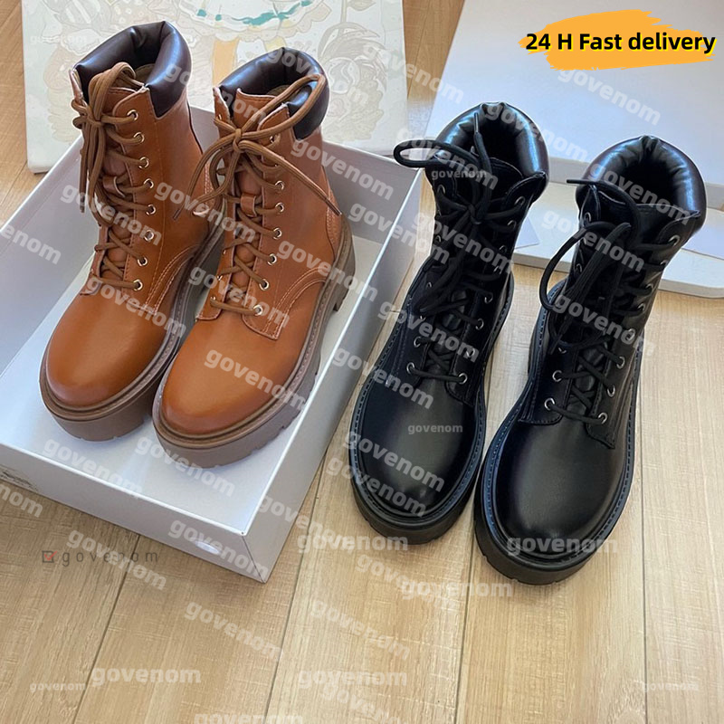 Luxury Ankle Boot Designer Women Boots Ladies Ankle Boot Fashion Chunky Heel Booties Warm Martin Boots