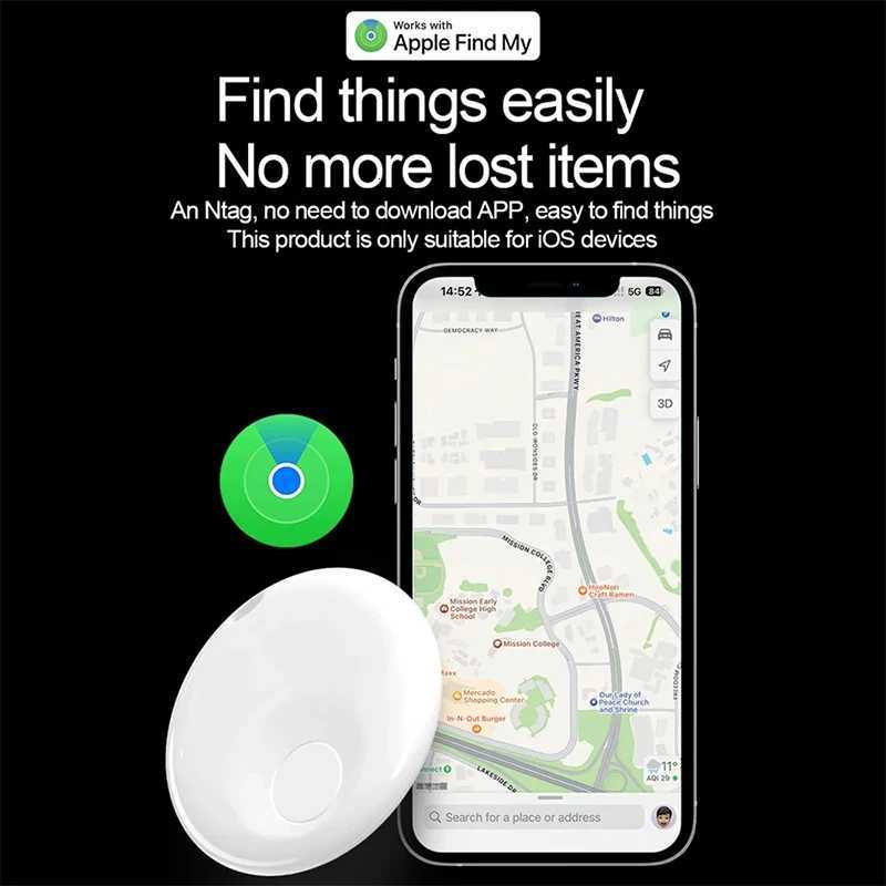 Mini Bluetooth Tracking Device for Apple Find My App Smart Tag Kids Pet Car GPS Tracker Locator Anti-Lost Alarm Reminder Device W250819