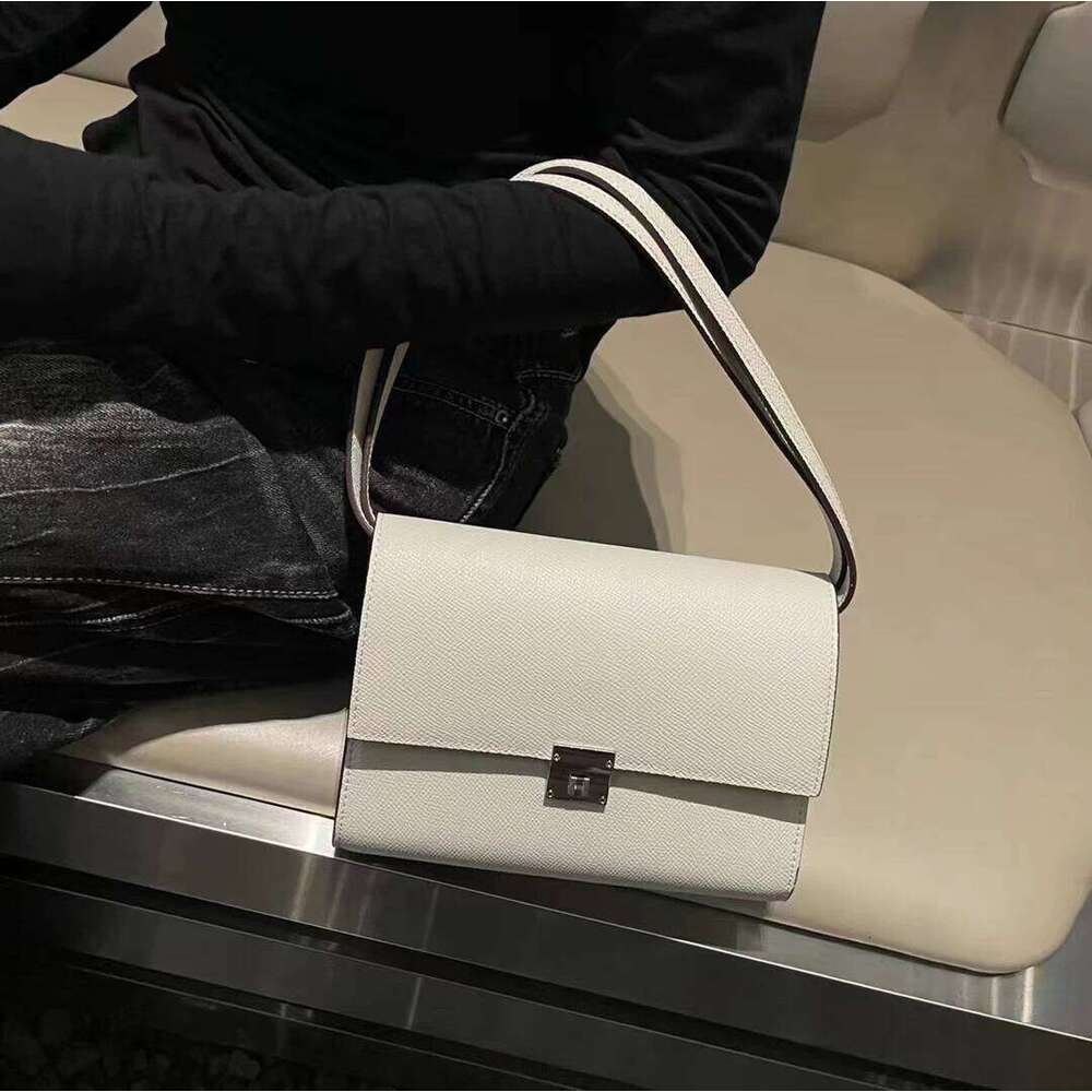 Fashion Palmprint Genuine Leather Small Square Bag High Quality Versatile Single Shoulder Crossbody Bags For Women