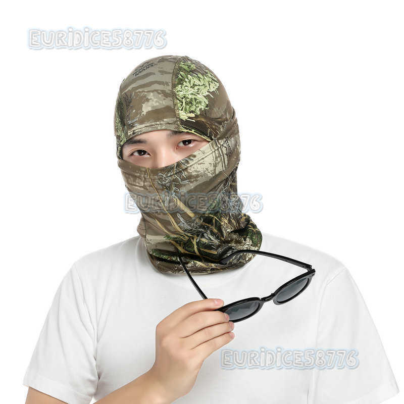 Camouflage Tactical Head Cover Outdoor Riding Four-sided Bullet Cover Breathable Single-hole Mesh Outdoor Head Cover H250819