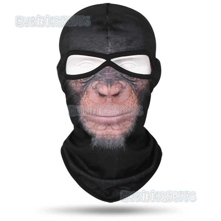 3D Animal Hood Hat for Men Outdoor Balaclava Motorcycle Ski Mask Windproof Neck Warmer Full Face Shield Cycling Protect H250819