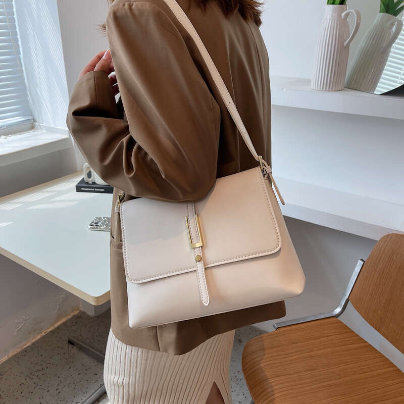 Designer Large Capacity Women's 2025 New Trendy Versatile Simple Bags Crossbody Textured Single Shoulder Underarm Small Square Bag