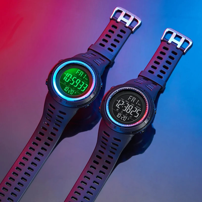 SKMEI 1251 Digital Watch for Men Waterproof Sports Electronic Countdown Mens Wristwatches Military Date Clock 1560 reloj hombre 250819