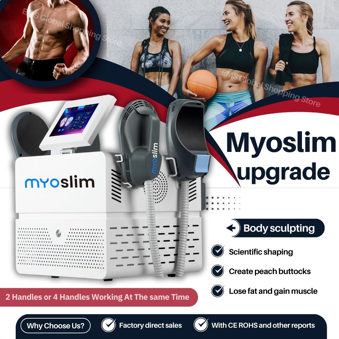 Myoslim Muscle Building Machine EMS Body Slimming Device With RF Technology For Professional Beauty Salon Burn Fat Tone Muscles And Body Shaping Treat