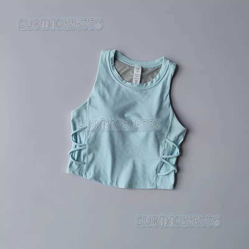 Yoga Vest Outer Wear Fitness Bra Top for Women New Summer High-intensity Sports Bra for Women Shockproof Running Gathered H250819