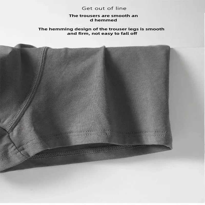 4PCS Mens Solid Color Antibacterial Underwear Mid-Waist Loose Comfortable Breathable Letter Plus Size Boxers Fat Underwear W250819