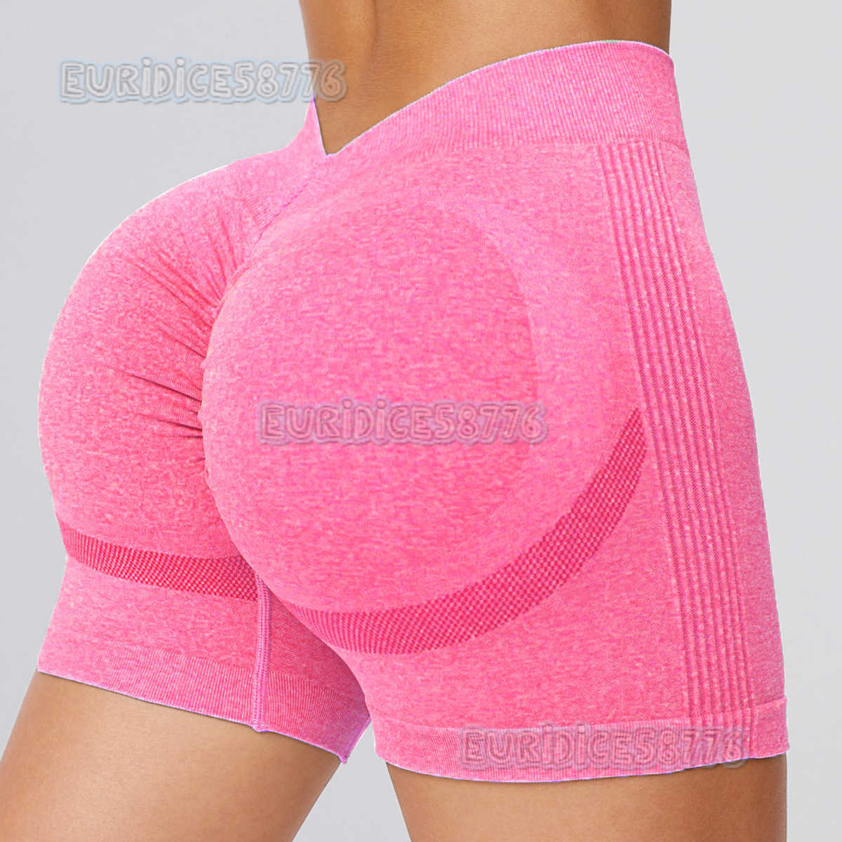 New V-waist Peach Hip Shorts Seamless Yoga Pants Fitness Pants Running Sports Shorts for Women H250819