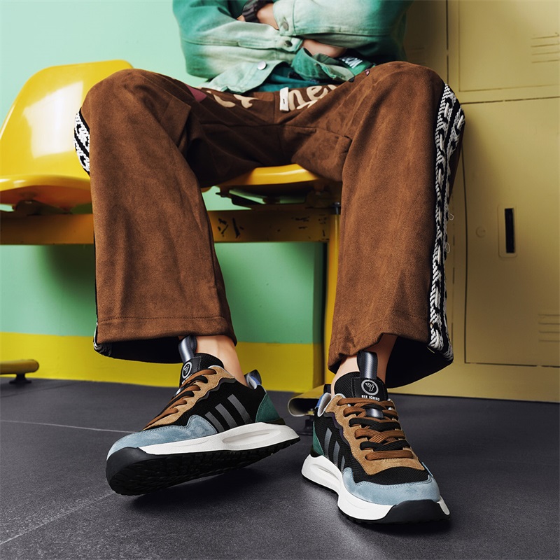 TAKE A SELFIE TAS Men's Mesh Comfortable Running Shoes Versatile Forrest Gump Sports Shoes Breathable Casual