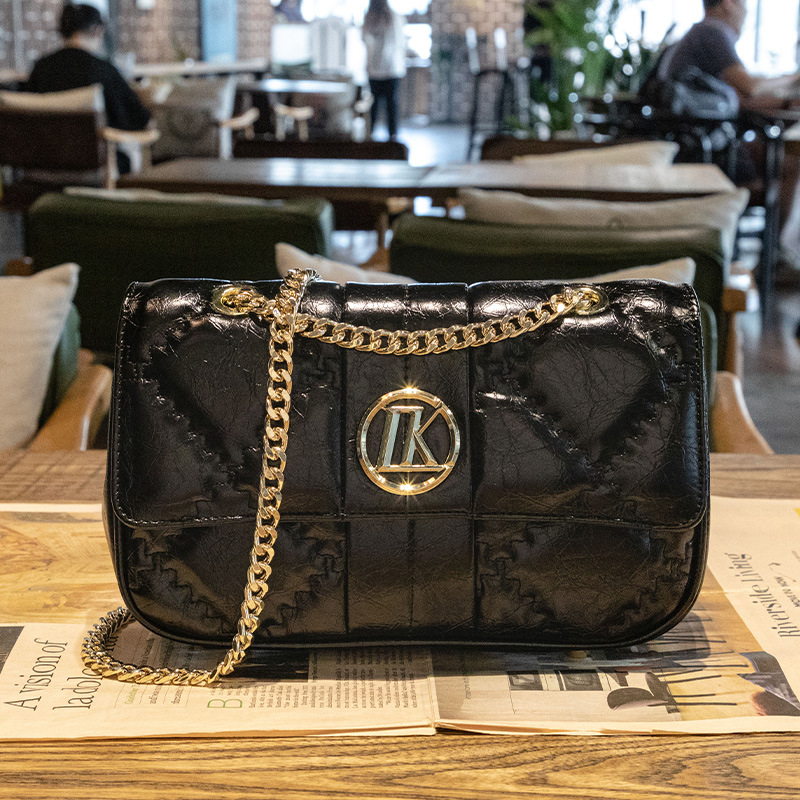 LORDLY KNACK designer bag luxury soft leather casual flap bag versatile high-quality fashion chain handbag for woman