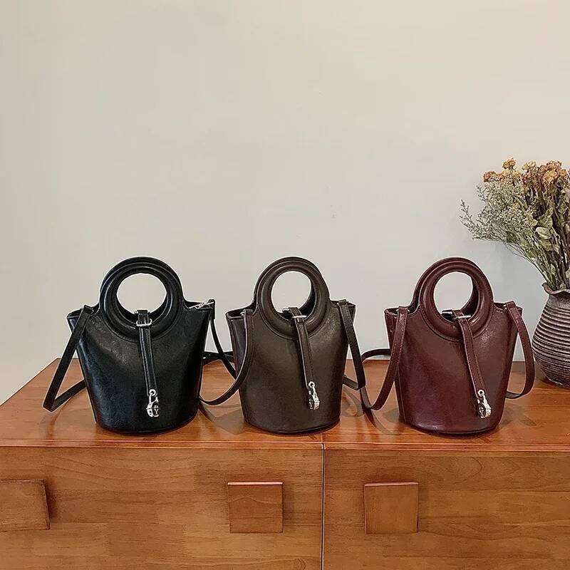 Fashion PU Sweet Shoulder Retro Single New Niche Design Large Capacity Women S Bags