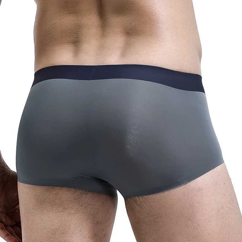 Mens Underwear Mens Charm Summer Ultra-Thin Style New Ice Silk Seamless Flat Pants Mens Transparent W250819