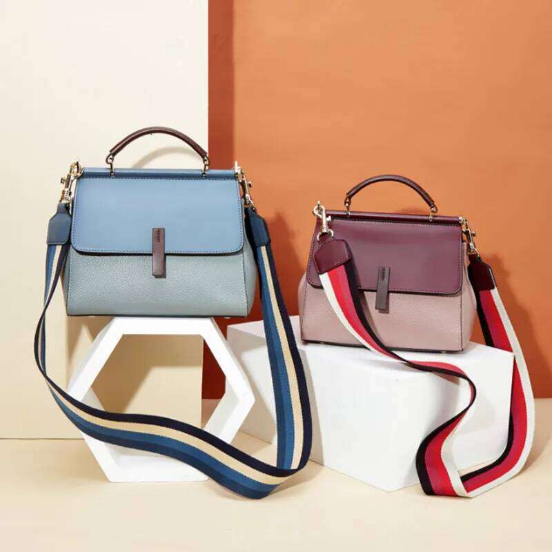 Alirattan 2025 New Summer Crossbody Fashion Shoulder Bag Women's Handbag Genuine Leather