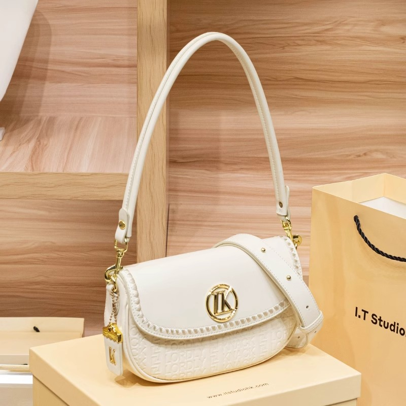 LORDLY KNACK designer bag luxury genuine leather casual flap bag versatile high-quality fashion handbag for woman