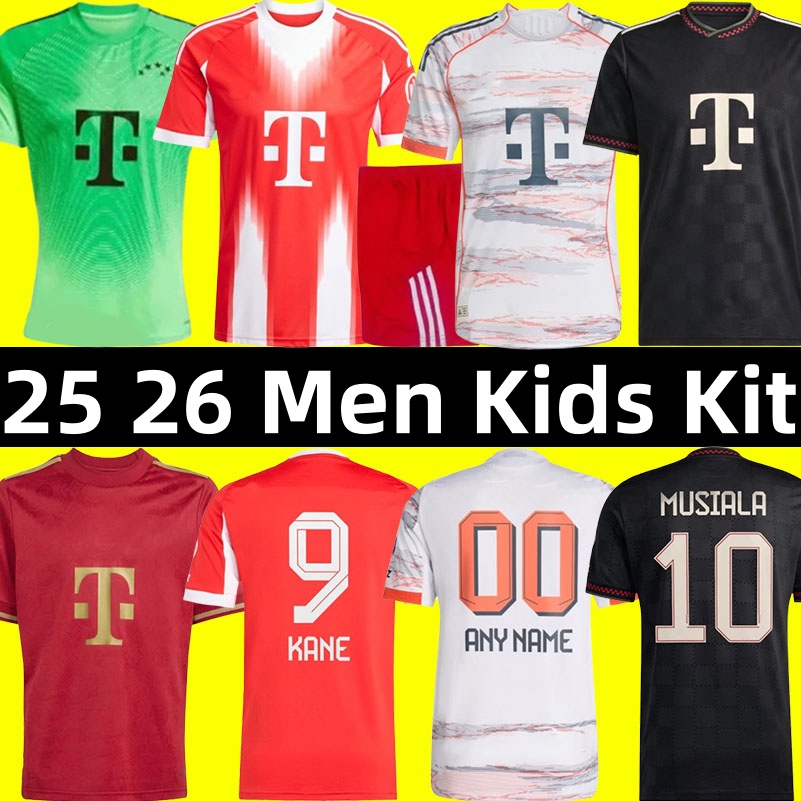 25 26 Bayer Munich Soccer Jersey Kane Musiala Luis Diaz Olise Gnabry Goretzka Kimmich Laimer Davies goalkeeper Neuer camisa de futebol Men Kids Kit football shirt