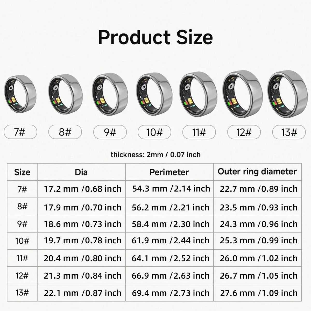 Smart Ring New Men And Women Bluetooth Connection Waterproof Health Sports Sleep Monitoring Multiple Exercise Modes W250819