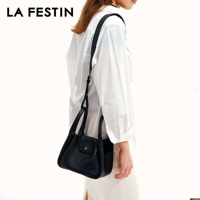 LA FESTIN Original Brand Women 2024 New Handbag Large Capacity Bags Leather Designer Shoulder Bag Crossbody