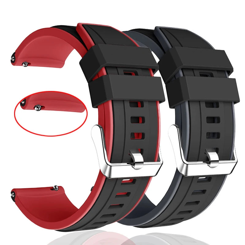 Silicone 22mm strap For GT 2 3 4 mm WristStrap For Watch 4 /3 GT4 GT2 Pro GT2e SE Magic2 Bracelet Band 250818