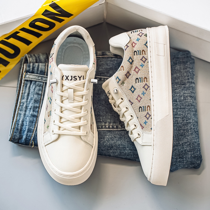 Free shipping Designer Men's Sneakers 2025 New Summer Breathable Korean-style versatile casual sports Men's light white sneakers