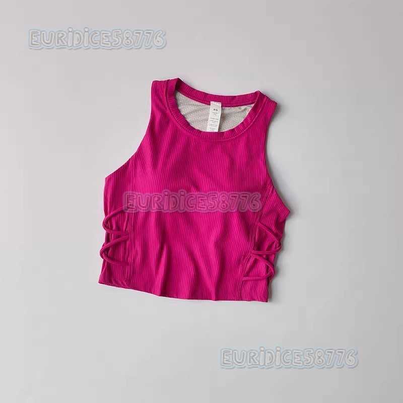 Yoga Vest Outer Wear Fitness Bra Top for Women New Summer High-intensity Sports Bra for Women Shockproof Running Gathered H250819