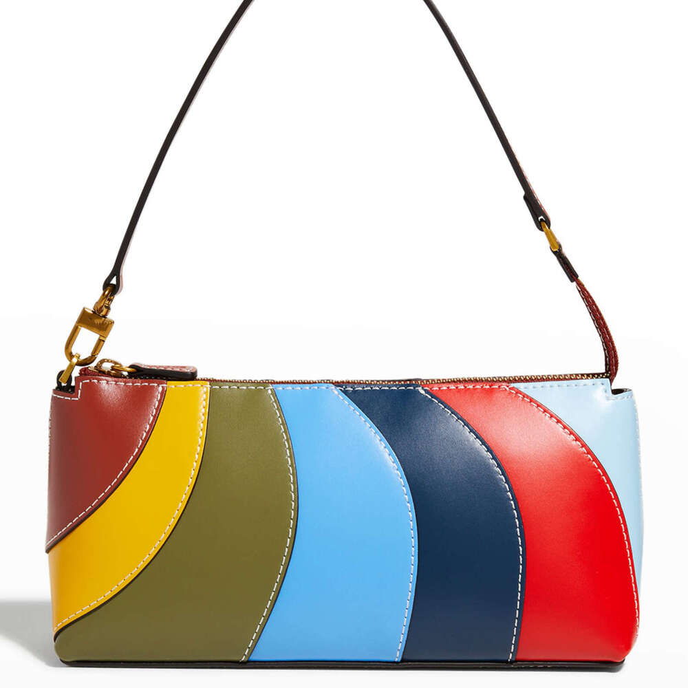 Designer Bag Tote Bag Shoulder Bag New Trendy Rainbow Underarm For Women Candy Color Patchwork Handbag Shoulder Bag