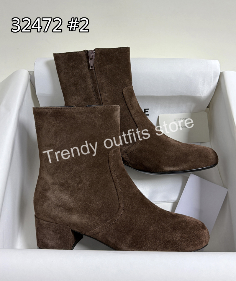 leather Martin boots spring and autumn women's round toe metal decoration temperament style short boot XX1