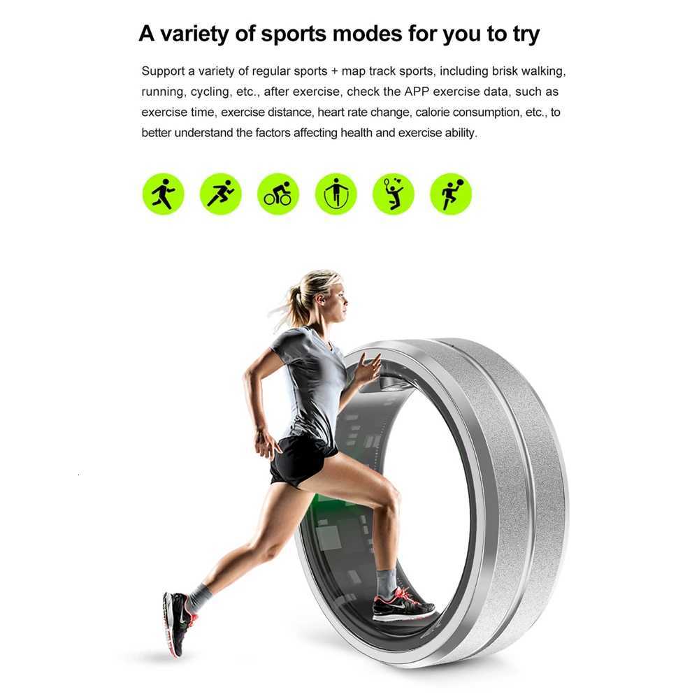 2024 New R02 Smart Ring Military Grade Health Heart Rate Monitor IP68 and 3ATM Waterproof Multi-Sport Smart Ring for Android IOS W250819