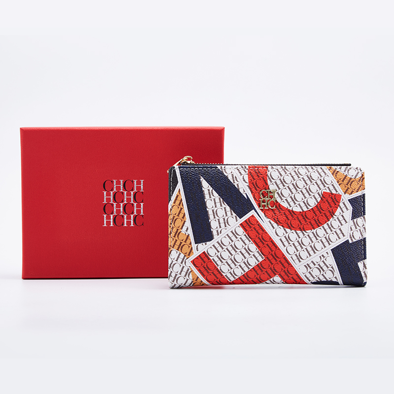 Women's Wallet Fashion Letter Cartoon Pattern Classic Retro Long Storage Wallet PVC Material Women's Wallet
