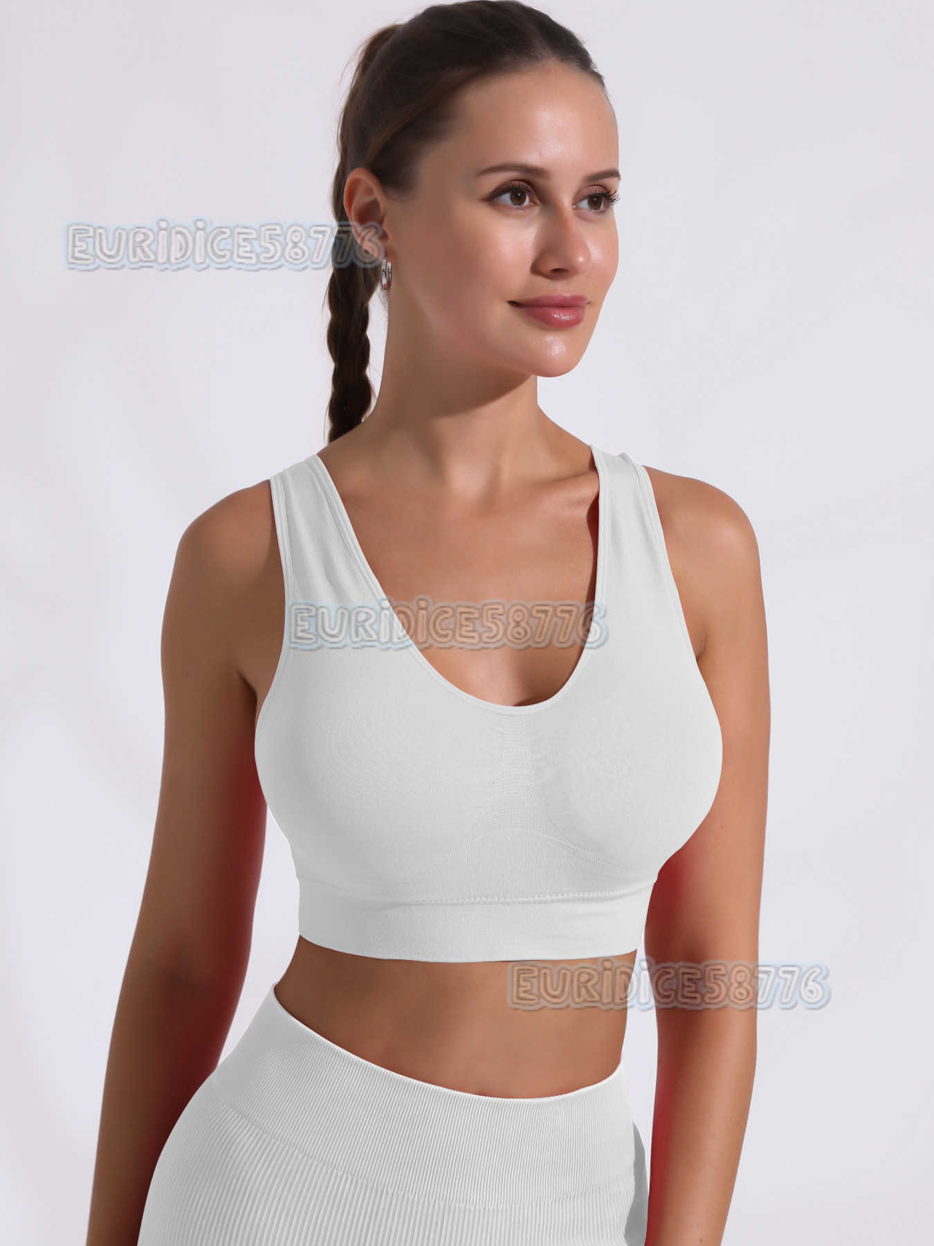 Detachable Cup Yoga Vest for Women Shockproof Gathered Beautiful Back Wearable Outside Running Fitness Sports Bra H250819